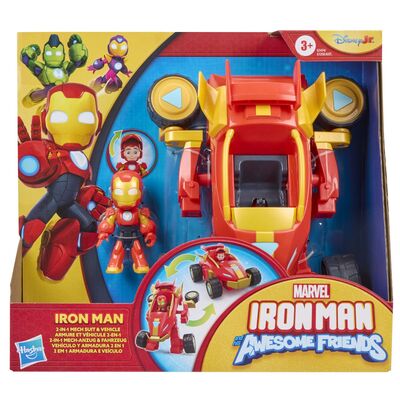 MARVEL IRON MAN SI PRIETENII SAI UIMITORI SET VEHICUL 2 IN 1 SI FIGURINA IRON MAN VIVG1258_G1474