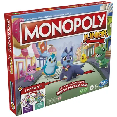 MONOPOLY JOC MONOPOLY JUNIOR 2 IN 1 IN LIMBA BULGARA VIVF8562656