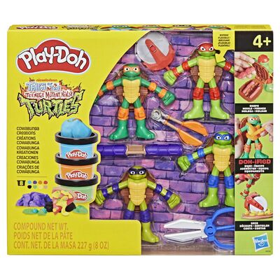 PLAY DOH POVESTIRI CU TESTOASE NINJA ADOLESCENTE MUTANTE SET PLASTELINA CREATII COWABUNGA VIVG0556