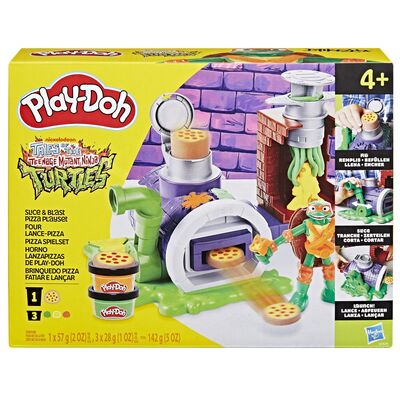 PLAY DOH POVESTIRI CU TESTOASE NINJA ADOLESCENTE MUTANTE SET PLASTELINA PIZZA TAIE SI ARUNCA VIVG1829