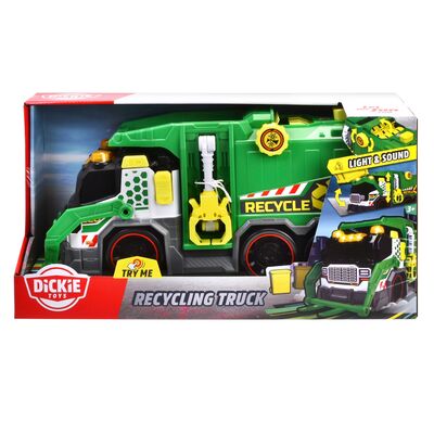 DICKIE TOYS CAMION DE RECICLARE CU LUMINI SI SUNETE 39CM VIV203307001