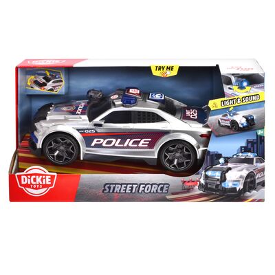 DICKIE TOYS MASINA DE POLITIE STREET FORCE CU LUMINI SI SUNETE 33CM VIV203307004