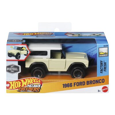 HOT WHEELS MASINUTA METALICA CU SISTEM PULL BACK FORD BRONCO 1966 FACTORY FRESH SCARA 1 LA 43 VIVMTHPR70_JCL99