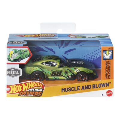 HOT WHEELS MASINUTA METALICA CU SISTEM PULL BACK MUSCLE AND BLOWN MUSCLE MANIA SCARA 1 LA 43 VIVMTHPR70_HWH52