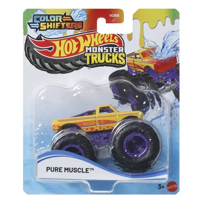 HOT WHEELS MONSTER TRUCK CAMION PURE MUSCLE CU CULORI SCHIMBATOARE SCARA 1 LA 64 VIVMTHGX06_JDV89