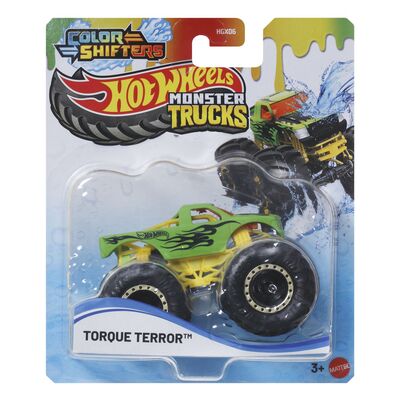 HOT WHEELS MONSTER TRUCK CAMION TORQUE TERROR CU CULORI SCHIMBATOARE SCARA 1 LA 64 VIVMTHGX06_JDV90