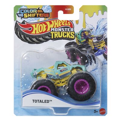 HOT WHEELS MONSTER TRUCK CAMION TOTALED CU CULORI SCHIMBATOARE SCARA 1 LA 64 VIVMTHGX06_JCH03