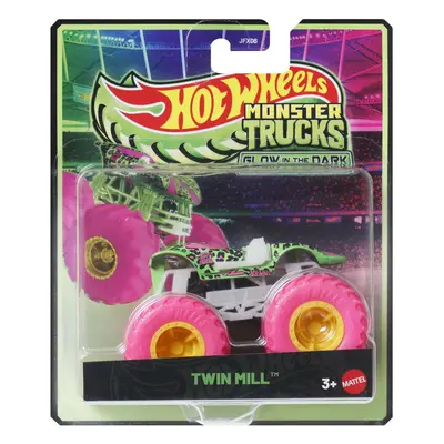 HOT WHEELS MONSTER TRUCK GLOW IN THE DARK MASINUTA TWIN MILL SCARA 1 LA 64 VIVMTJFX08_JFX22