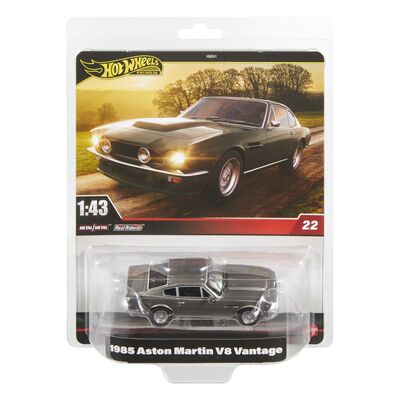 HOT WHEELS PREMIUM REAL RIDERS MASINUTA METALICA ASTON MARTIN V8 VANTAGE 1985 SCARA 1 LA 43 VIVMTHMD41_HWT12