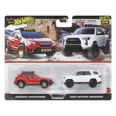HOT WHEELS PREMIUM SET 2 MASINUTE METALICE SUBARU CROSSTREK SI TOYOTA 4RUNNER  2018 SCARA 1 LA 64 VIVMTHBL96_JBK98