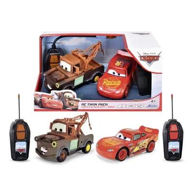 JADA CARS SET 2 MASINUTE CU TELECOMANDA FULGER MCQUEEN SI MATER PACHET TWIN SCARA 1 LA 32 VIV203084037