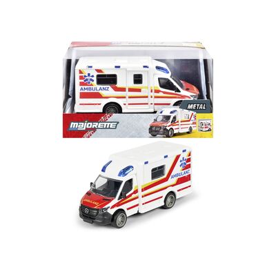 MAJORETTE AMBULANTA METALICA MERCEDES BENZ SPRINTER SCARA 1 LA 43 VIV8503712005038