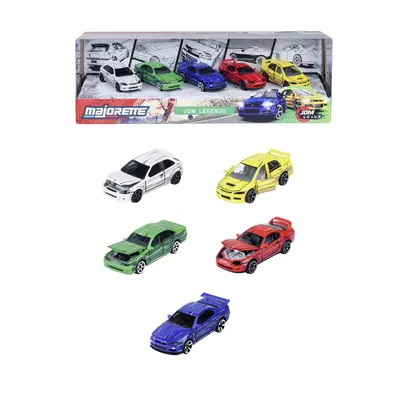 MAJORETTE SET 5 MASINUTE METALICE JDM LEGENDS PREMIUM ANIME SCARA 1 LA 64 VIV8504105000