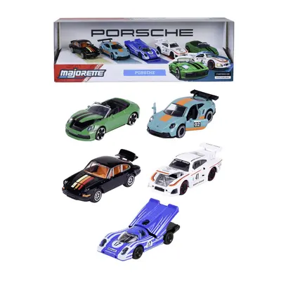 MAJORETTE SET 5 MASINUTE METALICE PORSCHE 2 MODELE EXCLUSIVE SCARA 1 LA 64 VIV8502105002