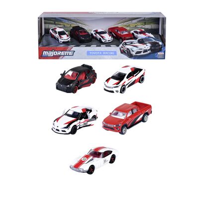 MAJORETTE SET 5 MASINUTE METALICE TOYOTA RACING SCARA 1 LA 64 VIV8502105003
