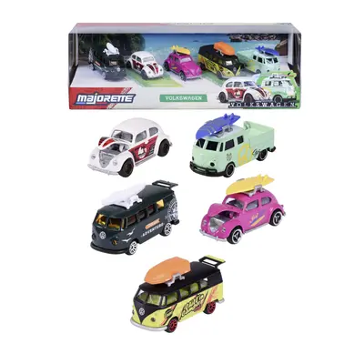 MAJORETTE SET 5 MASINUTE METALICE VOLKSWAGEN 7.5CM VIV8504105003