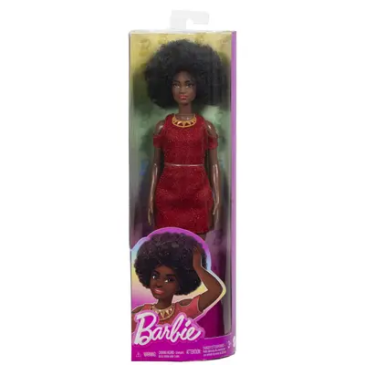 PAPUSA BARBIE FASHIONISTA MULATRA CU PAR AFRO VIVMTFBR37_HRH18