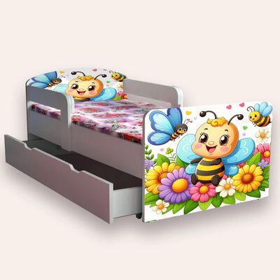 Pat Albinuta cu manere Mic 2-6 ani Cu sertar Cu saltea CMG52235688345940