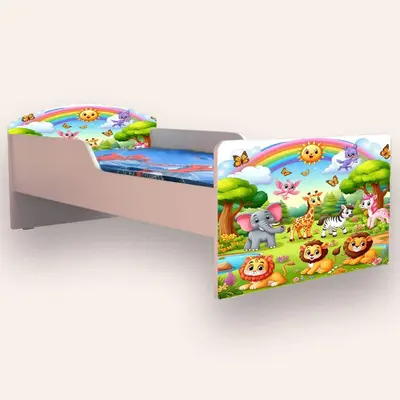 Pat Animale (ZOO) Mic 2-6 ani Simplu Cu saltea CMG52235408638292