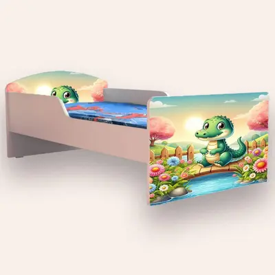 Pat Crocodil Mare 2-12 ani Simplu Fara saltea CMG52235762368852