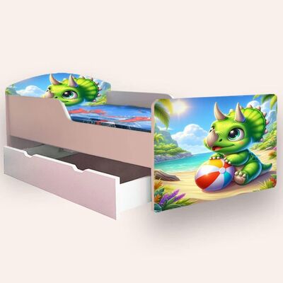 Pat Dragon Mare 2-12 ani Cu sertar Fara saltea CMG52235801755988