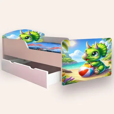 Pat Dragon Mediu 2-8 ani Cu sertar Cu saltea CMG52235801592148