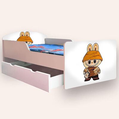 Pat LABUBU Mediu 2-8 ani Cu sertar Cu saltea CMG52235786125652