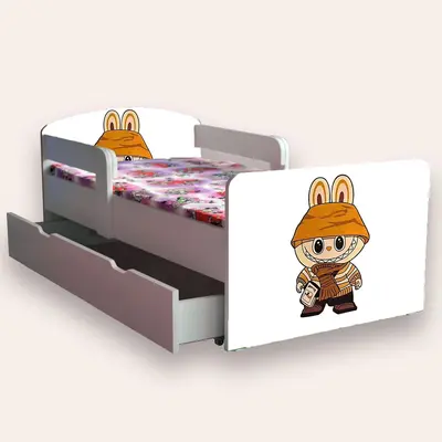 Pat LABUBU cu manere Mediu 2-8 ani Cu sertar Fara saltea CMG52235792417108