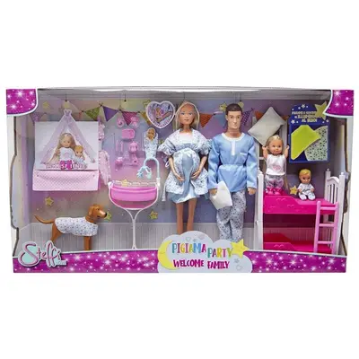 STEFFI LOVE SET PETRECERE IN PIJAMALE BINE AI VENIT IN FAMILIE CU ACCESORII VIV105733552