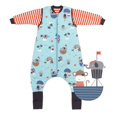 Sac de dormit cu picioruse si maneca lunga detasabila Pirate 100 cm + manseta 1.0 Tog BBXCJ263-10FSN