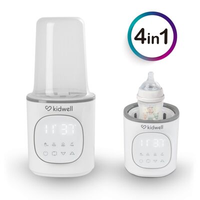 Incalzitor Biberoane Kidwell Gala White 4 In 1, Cu Sterilizare Si Mentinere Temperatura 24h Pjbpobugal01a0