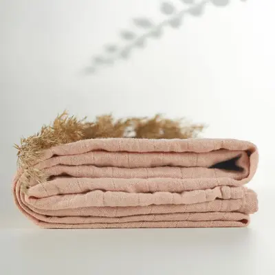 Onino - muselina multifunctionala din bumbac 100% organic, hug.me, sandy rose, x1 bucata, 120 x 120 cm, certificata gots bbbcdsw005