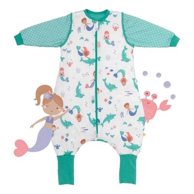 Sac de dormit cu picioruse si maneca lunga detasabila Mermaid 120 cm + manseta 1.0 Tog BBXCJ185-10FSN