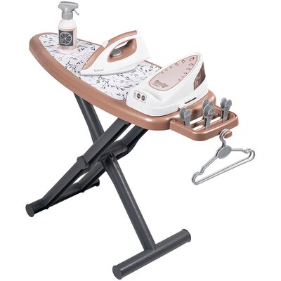 Jucarie Smoby Masa si fier de calcat Tefal Ironing Board + Stream Iron cu 9 accesorii HUBS7600330125