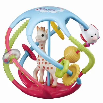 Minge zornaitoare si de dentitie twistin'ball girafa sophie vu230788