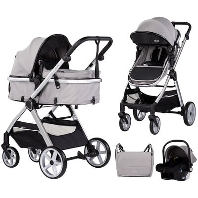 Carucior Chipolino Vista 3 in 1 cloud grey HUBST-KKVS02502CL