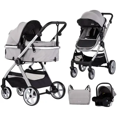 Carucior Chipolino Vista 3 in 1 cloud grey HUBST-KKVS02502CL