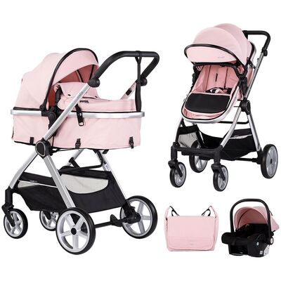 Carucior Chipolino Vista 3 in 1 pink marshmallow HUBST-KKVS02506PM
