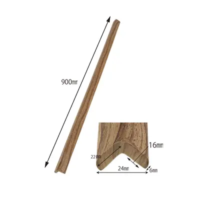 Banda protectie muchii, din spuma, 90cm, culoarea lemnului