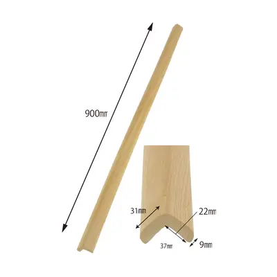 Banda protectie muchii, din spuma, 90cm, culoarea lemnului