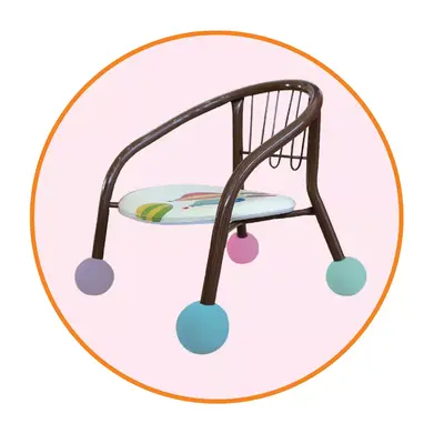 Bile protectie picioare scaunele, din spuma, 4 buc, multicolor