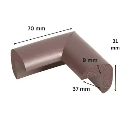 Protectie colturi mobila, maro