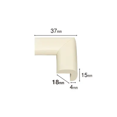 Protectie colturi pentru mobila, din spuma, set 4 buc