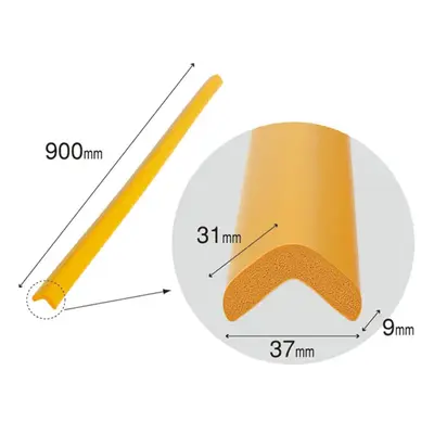 Banda protectie colturi, din spuma, 90cm, crem