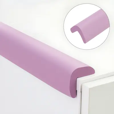 Banda protectie colturi, din spuma, 90cm, mov pastel