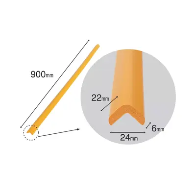 Banda protectie mobilier, din spuma, 90cm, rosu