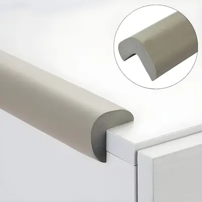 Banda protectie muchii, din spuma, 90cm, gri deschis