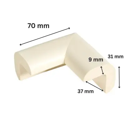 Protectie colturi pentru mobila, din spuma, set 4 buc