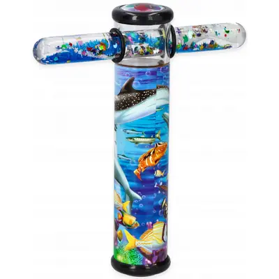 Caleidoscop pentru copii, cu bagheta magica delfin, 15.5cm, 3ani +, goki