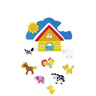 Carusel patut bebe cu ferma animale goki   carboysafety